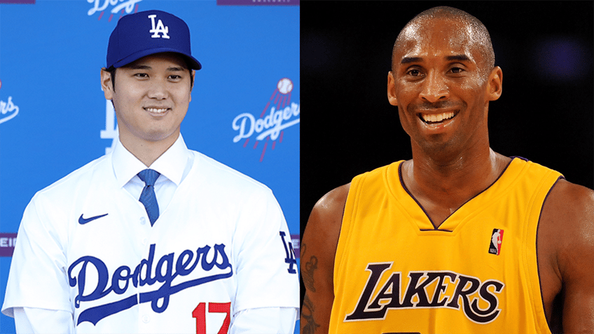 Shohei Ohtani and Kobe Bryant