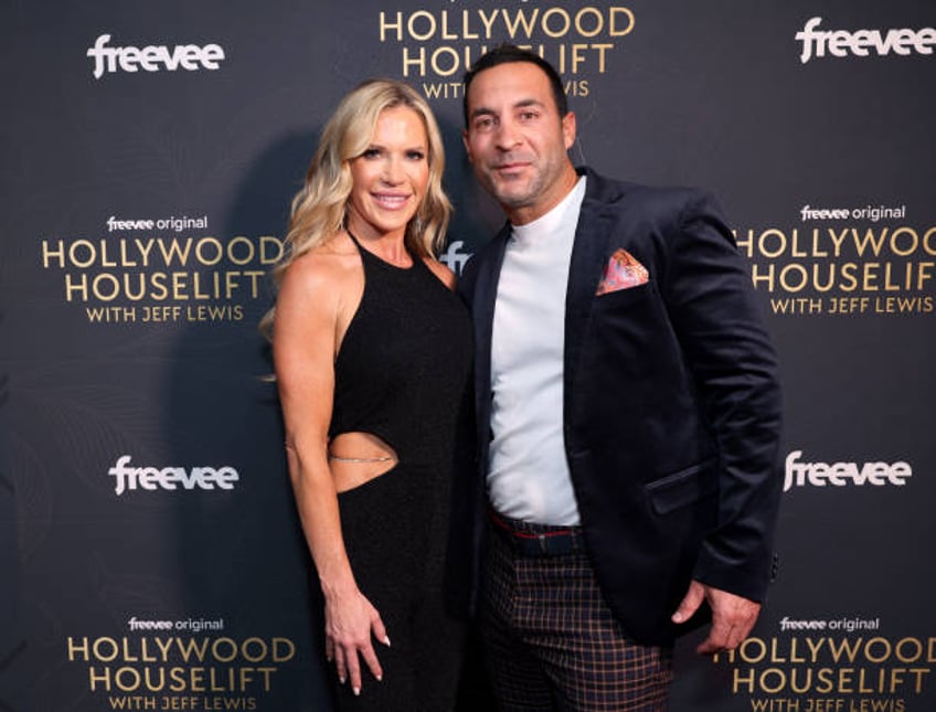 Jennifer Pedranti and Ryan Boyajian attend Amazon Freevee's "Hollywood Houselift With Jeff Lewis" Season Two Premiere at Sunset Tower Hotel on...