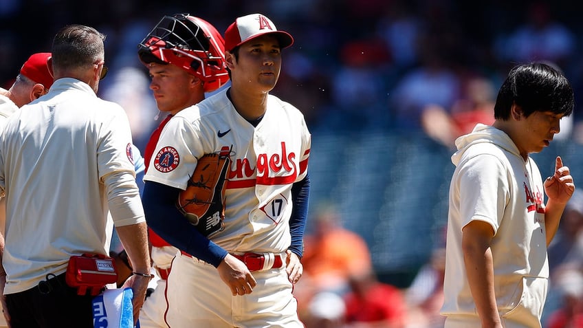 shohei ohtanis locker cleared out angels shut down two way star for rest of the season