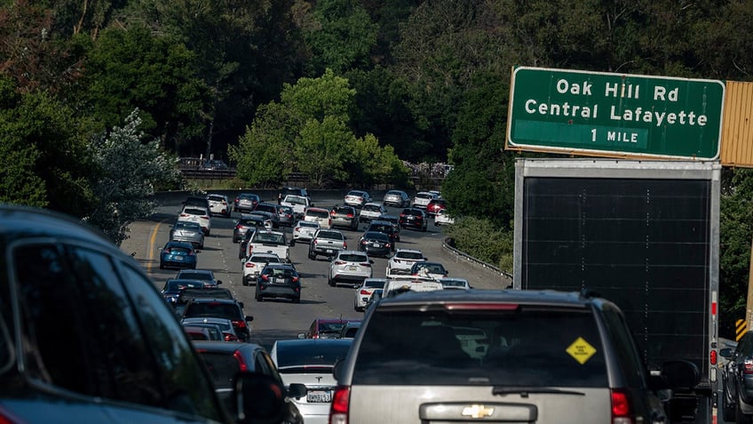 shootout erupts on california freeway as bullets bounce between cars causing innocent driver to crash