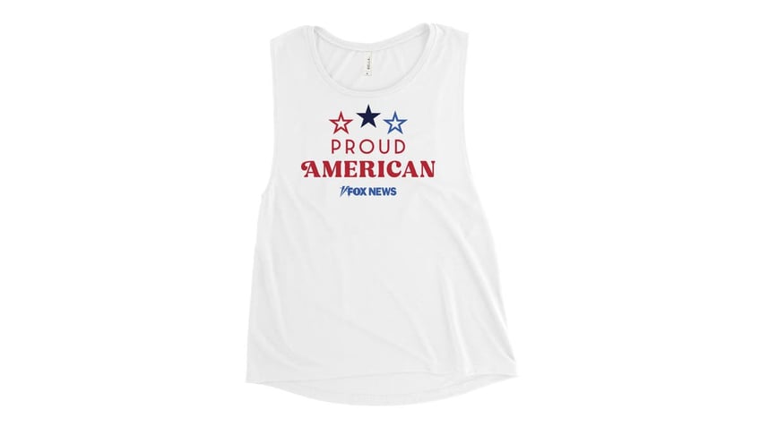 Stay cool with a Proud American tank top for women. 