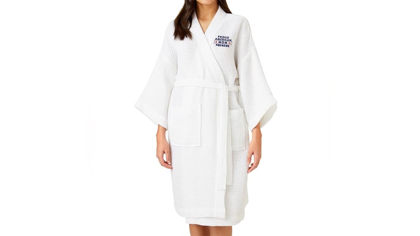 Relax with a comfortable waffle bathrobe. 