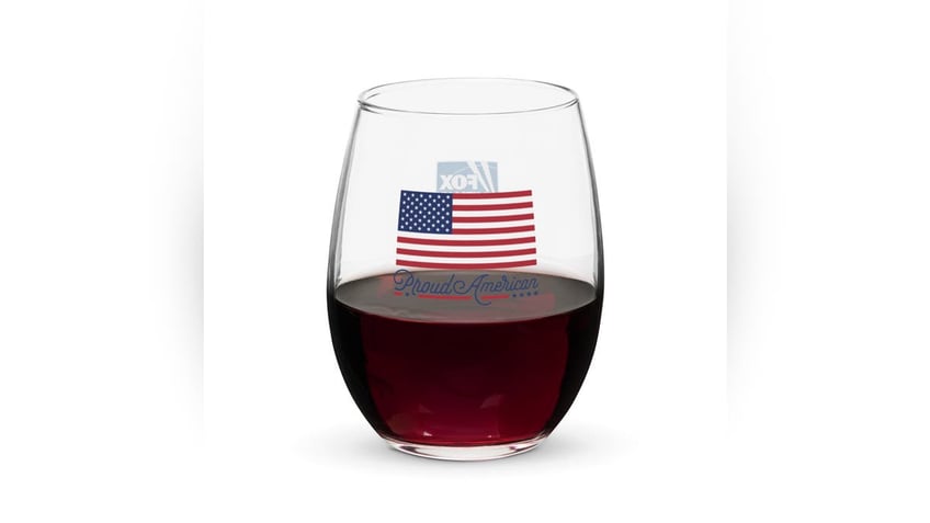 Sip your favorite wine from this celebratory glass. 