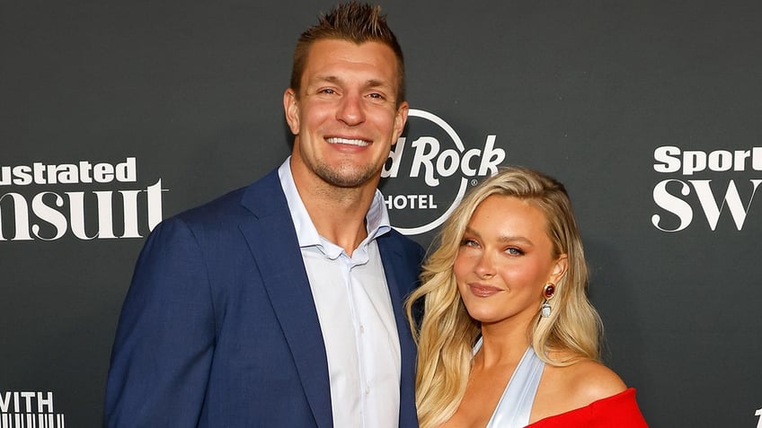 Rob Gronkowski and Camille Kostek red carpet