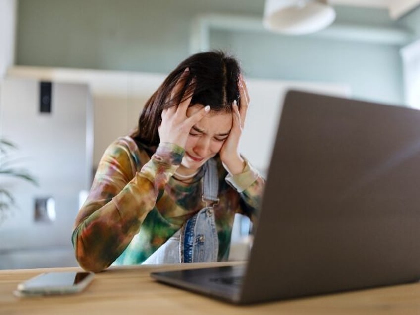 a girl upset by ChatGPT