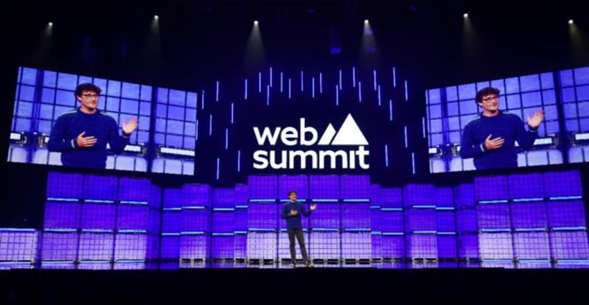 CEO and founder of Web Summit Paddy Cosgrave speaks at the opening of the Web Summit Vanco