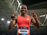 Simbine wins 100m in photo finish thriller as Duplantis dominates