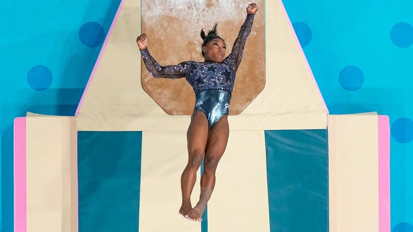 Simone Biles on the vault