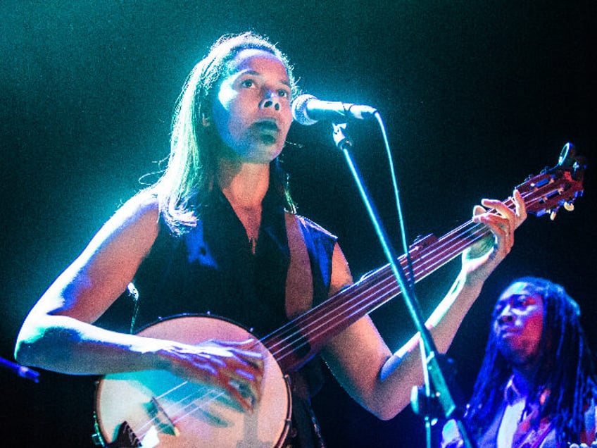 LONDON, ENGLAND - JUNE 30: Rhiannon Giddens performs at Islington Assembly Hall on June 30