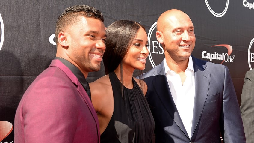 Russell Wilson, Ciara, and Derek Jeter