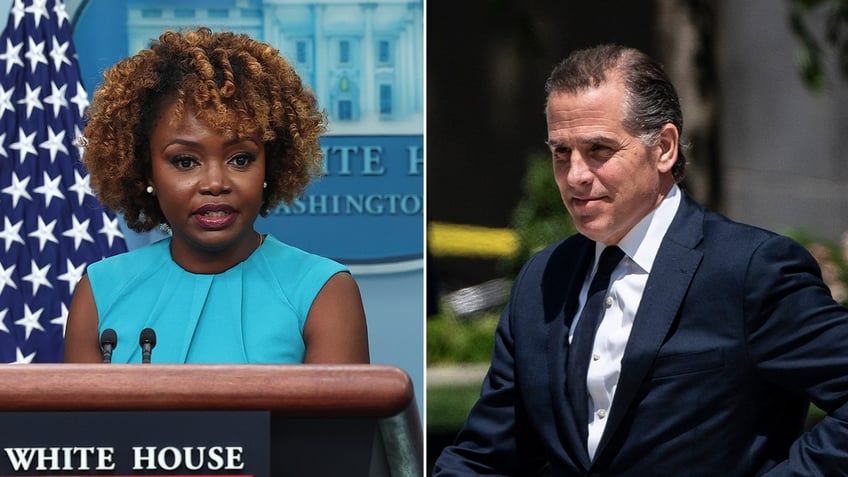 Karine Jean-Pierre and Hunter Biden