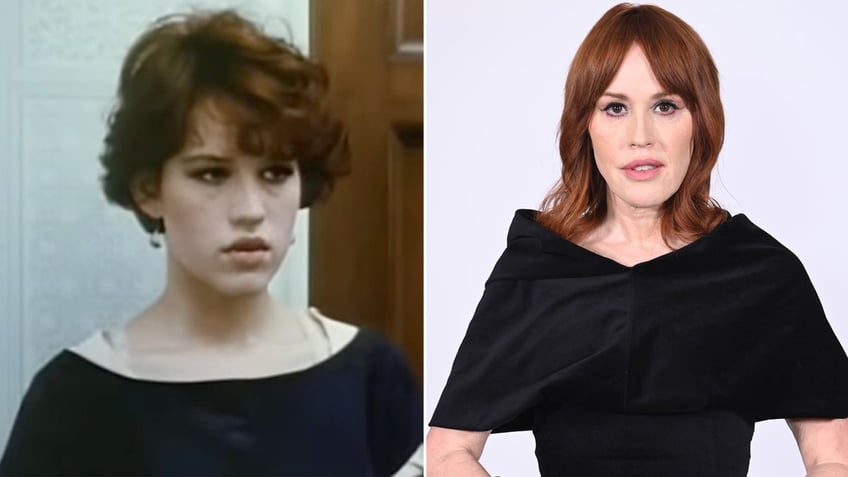 Molly Ringwald then and now split