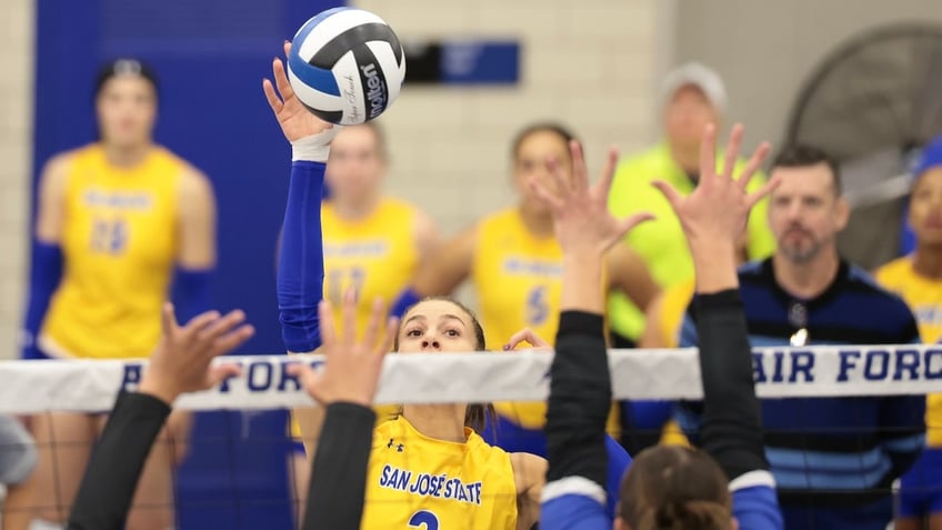 Blaire Fleming of the San Jose State Spartans