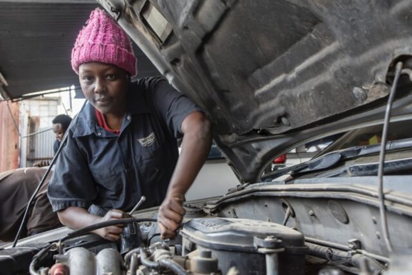 Annastacia Mwende discovered her love of garage work thanks to charity CFK