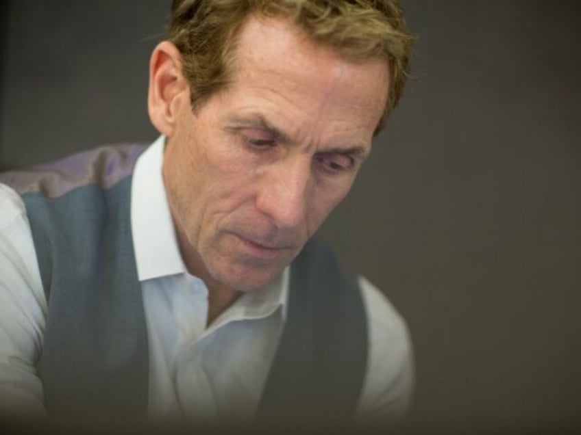 BRISTOL, CT - AUGUST 30: Sports journalist and television personality, Skip Bayless prepar