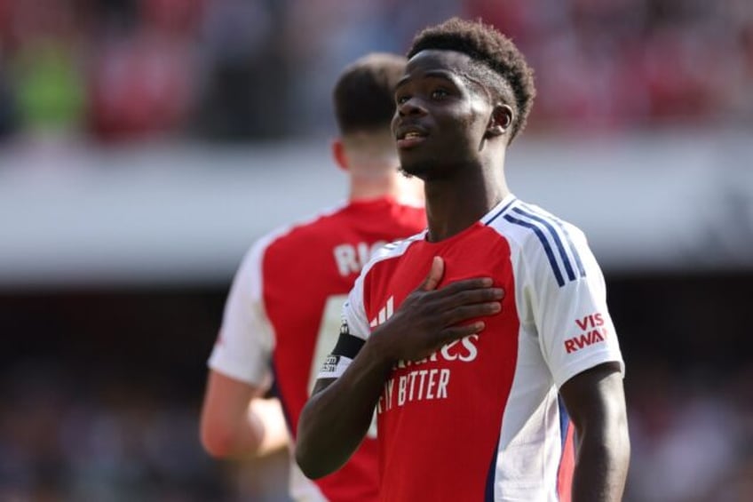 Bukayo Saka scored in Arsenal's 2-0 win over Wolves