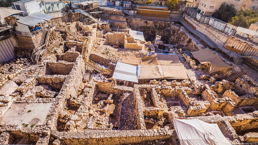 small fragments of ancient roof tiles found in the city of david provide evidence of jerusalems history