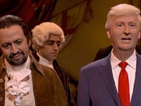 ‘SNL’: ‘King’ Trump Crashes Lin-Manuel Miranda’s ‘Hamilton’ Reprise, Weekend Update Explains Why ‘Elon Musk Is Not a Nazi’