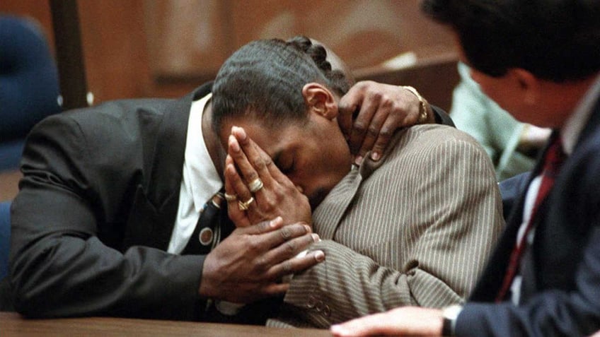 Snoop Dogg reacting to trial verdict in 1996