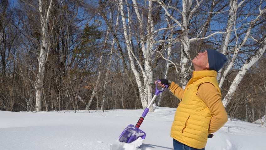 Hurt back shoveling snow