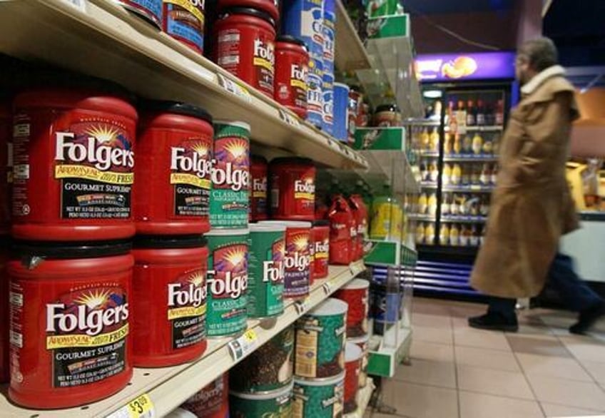 soaring coffee prices force folgers owner to increase supermarket prices