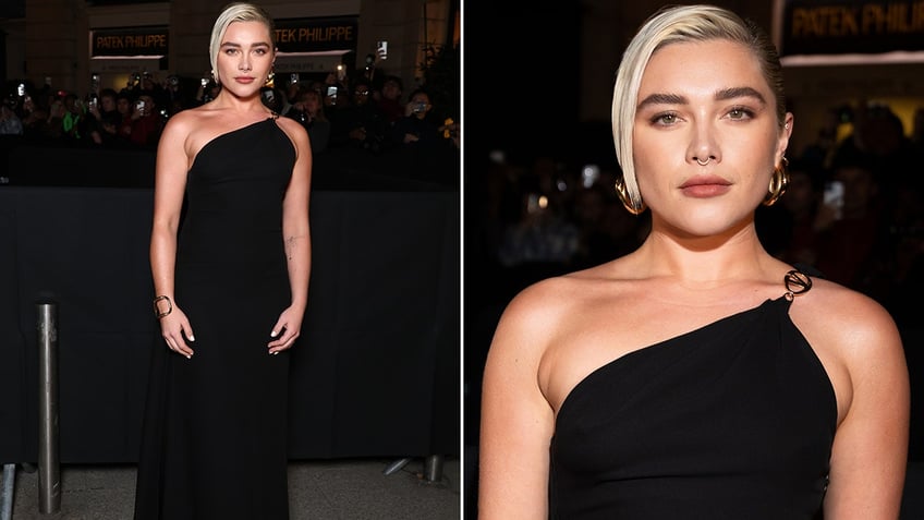 Florence Pugh at the Valentino show in Paris