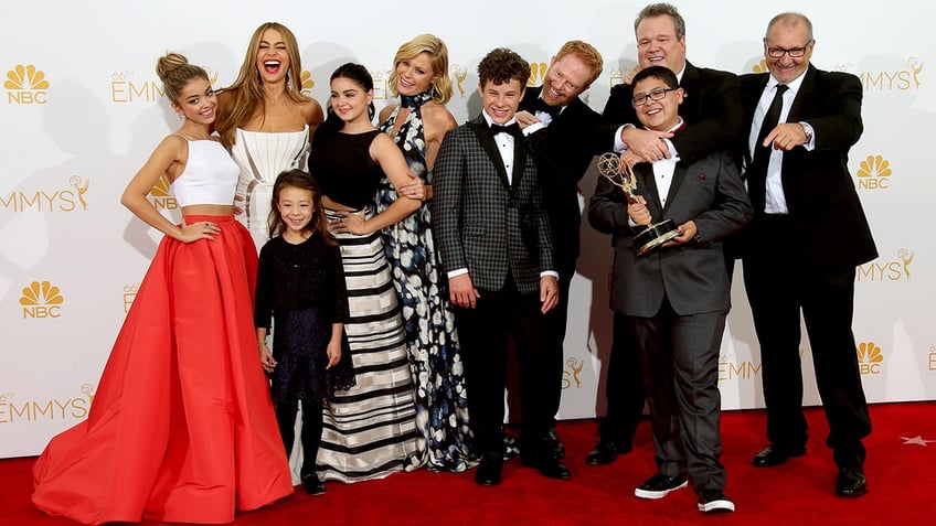 The cast of "Modern Family" at the Emmy Awards.