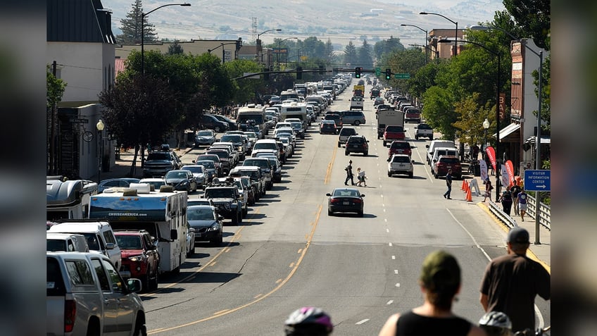 Lander, Wyoming traffic surrounding the 2017 eclipse