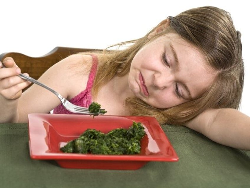 Child doesn't want to eat spinach