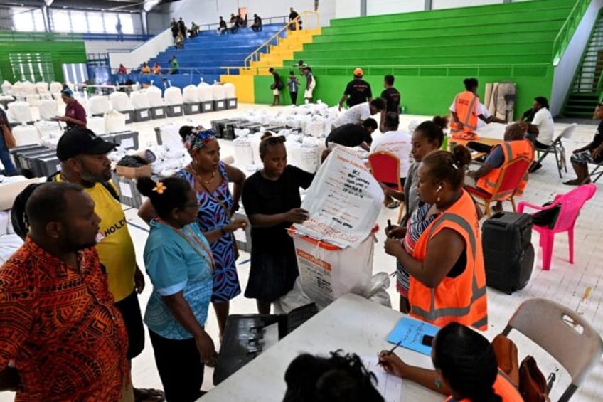 The hand counting of votes is under way in Solomon Islands, where a Wednesday election has