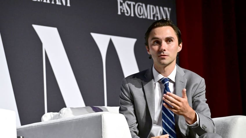 David Hogg speaks onstage during the Fast Company Innovation Festival at BMCC Tribeca PAC on Sept. 17, 2024, in New York City. (Eugene Gologursky/Getty Images for Fast Company)