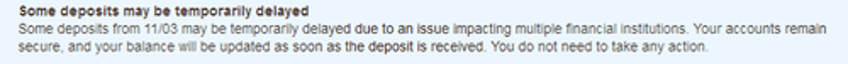 some deposits may be temporarily delayed downdetector shows service disruptions at us banks 