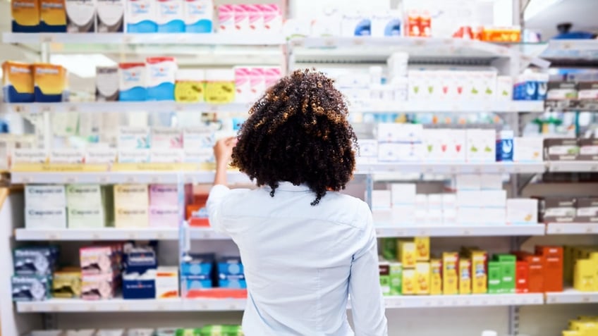 Woman in drugstore