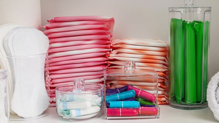 Storage of different feminine hygiene products