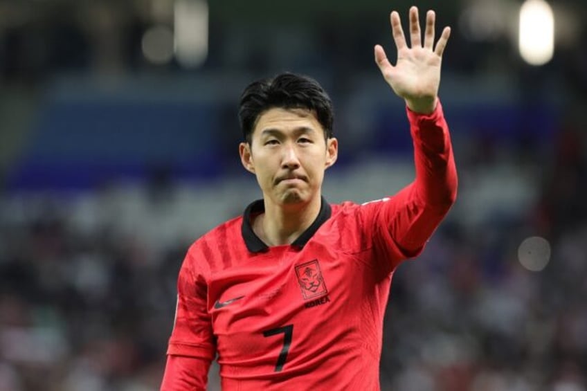 Son Heung-min pictured after the quarter-finals at the Asian Cup