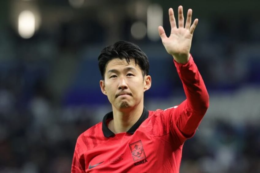 Son Heung-min pictured at the Asian Cup