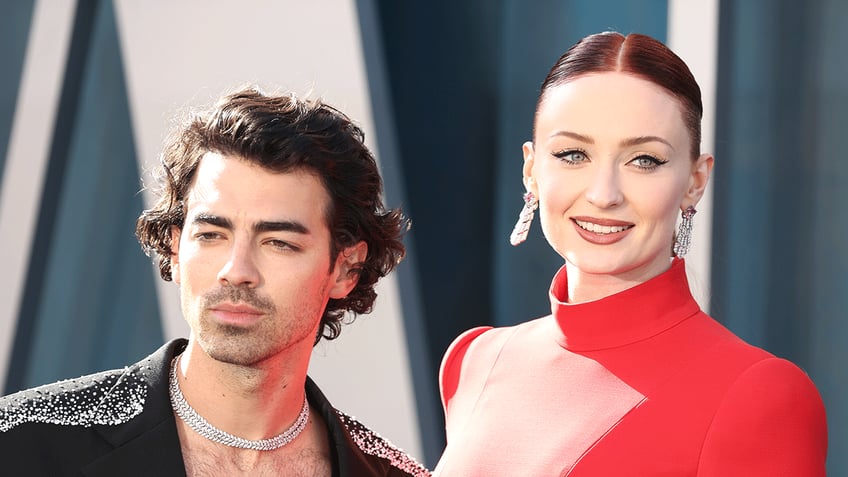 Joe Jonas and Sophie Turner at the Vanity Fair Oscar Party