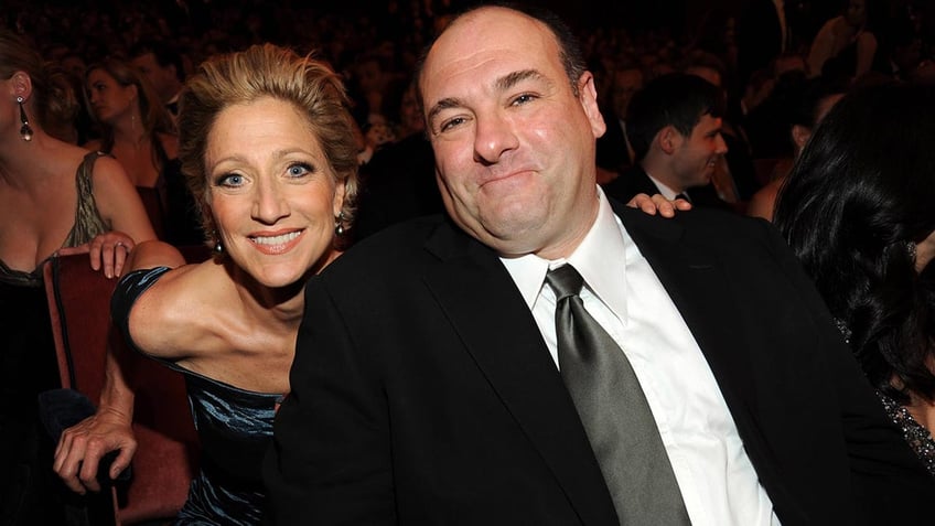 James Gandolfini with Edie Falco