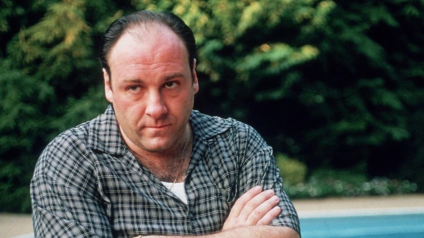 James Gandolfini in a scene from The Sopranos