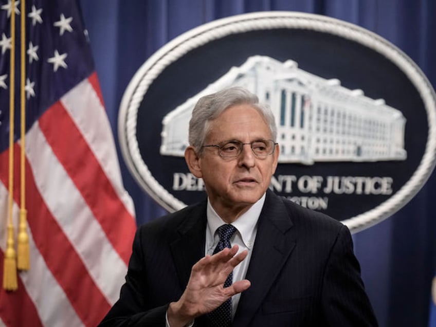 U.S. Attorney General Merrick Garland explains to reporters that he will not take question