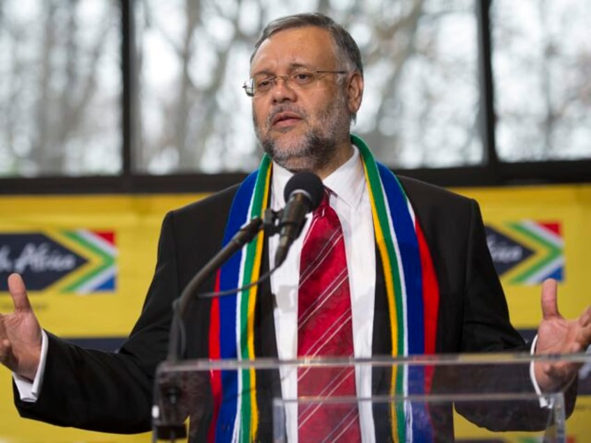 South African Ambassador to the U.S. Ebrahim Rasool speaks about Nelson Mandela at the Sou