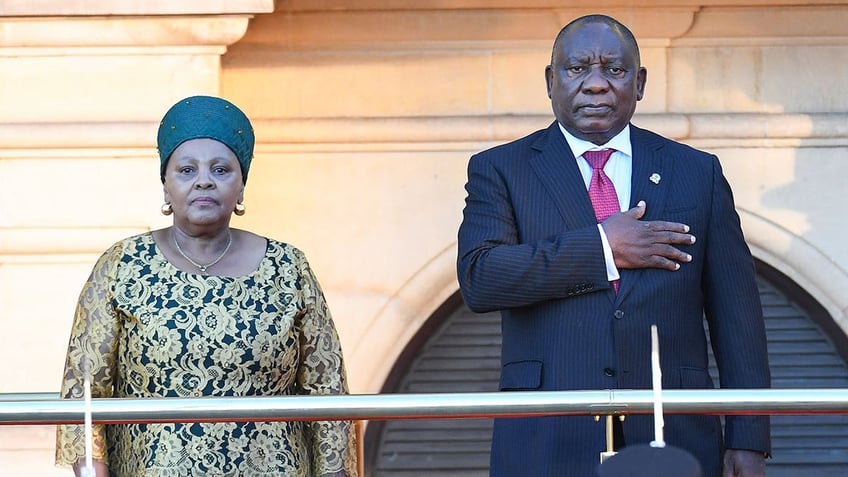 Nosiviwe Mapisa-Nqakula and Cyril Ramaphosa