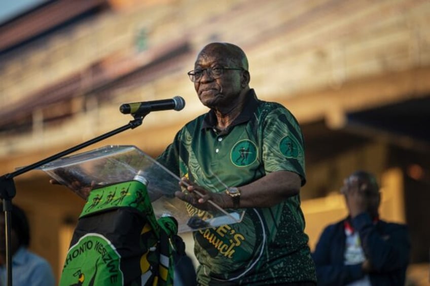 Jacob Zuma, 82, was banned from standing in this week's general election because of a cont