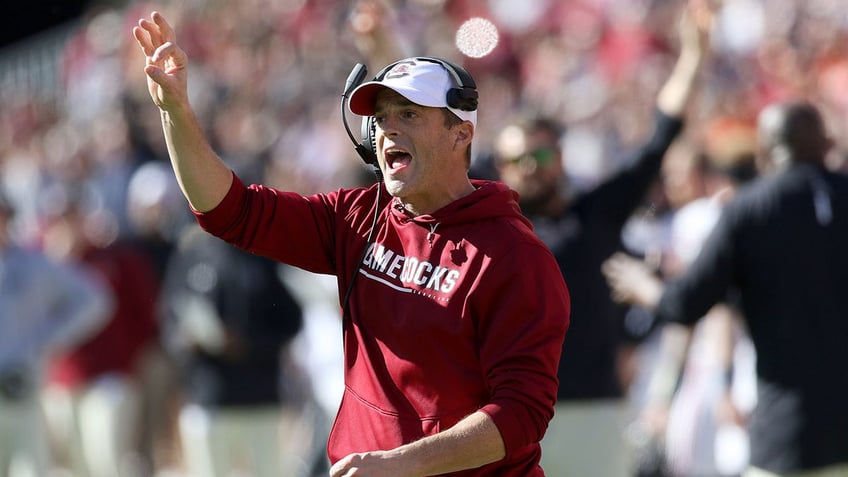 south carolina coach says he broke foot kicking object in frustration after loss stupid on my part