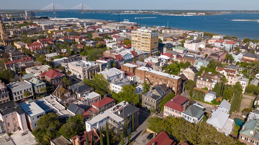 Aerial view of Charleston