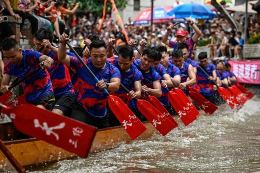 A Dragon Boat race in Foshan, in southern China, on June 10, 2024