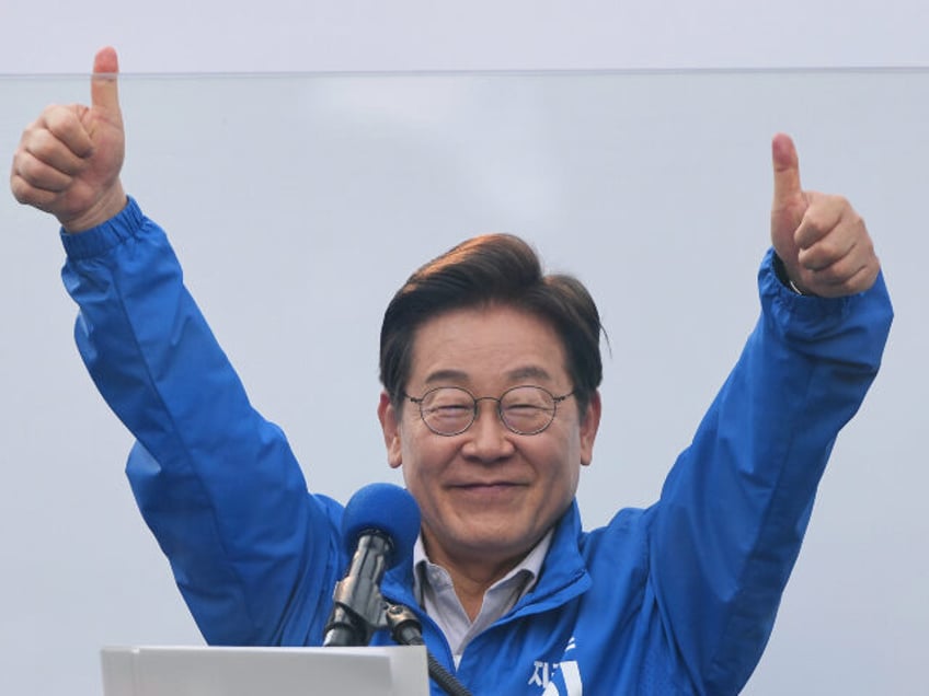 South Korea's Democratic Party's presidential election candidate Lee Jae-myung,