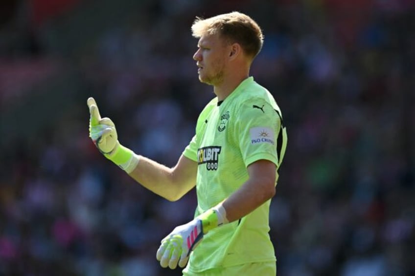 Rare clean sheet: Southampton goalkeeper Aaron Ramsdale
