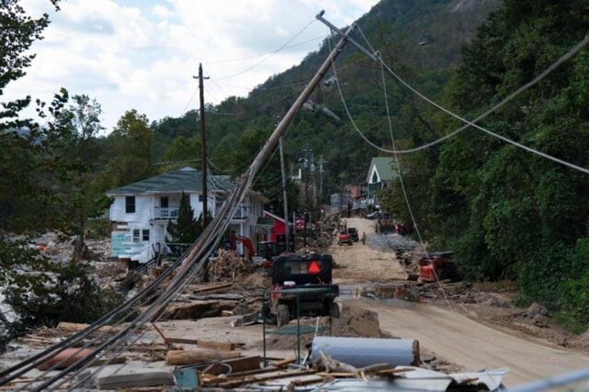 Parts of Chimney Rock in North Carolina were destroyed by raging floodwaters from deadly H