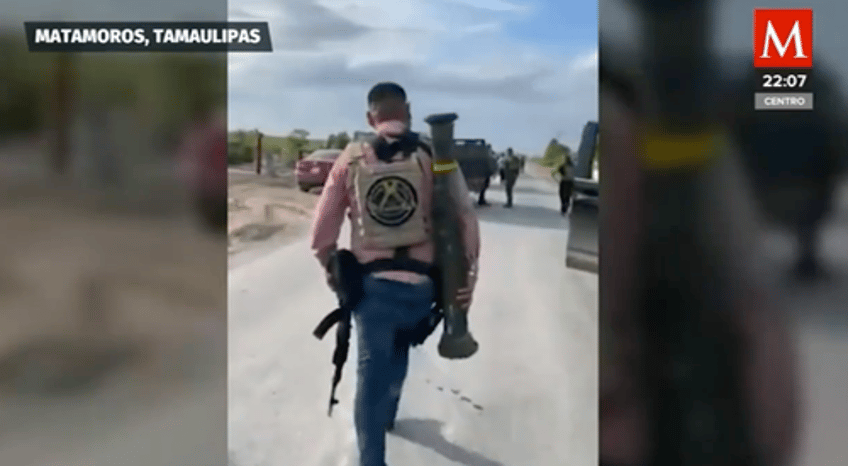 southern border cameras capture heavily armed cartel illegally entering us